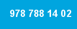 978 788 14 02 978 788 14 02
